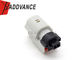 Dual Slot Light Gray Electrical Female Connector 2 Pin For Truck Bus 1 Year Warranty