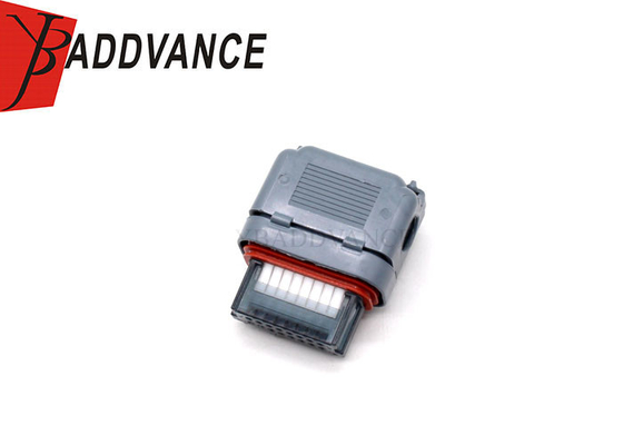 Aptiv 16 Way Electric Motor Waterproof Connector Gray Strain Relief Connector Micro-Pack 12191068