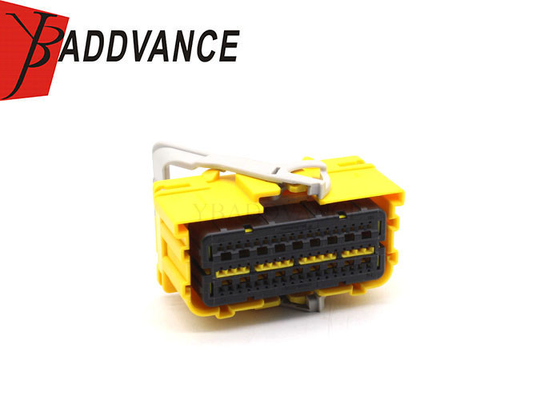 2-2098922-3 Tyco PA66 TE Connectivity Female 54 Pin Yellow Auto Wiring Connectors For Car