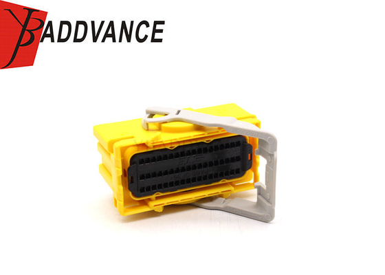 2-2098922-3 Tyco PA66 TE Connectivity Female 54 Pin Yellow Auto Wiring Connectors For Car