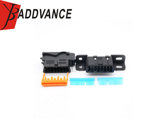 DJ7161G-1.6-21 957980 348822-2 Female Unsealed 16 Pin Diagnostic OBD2 Plug for Peugeot