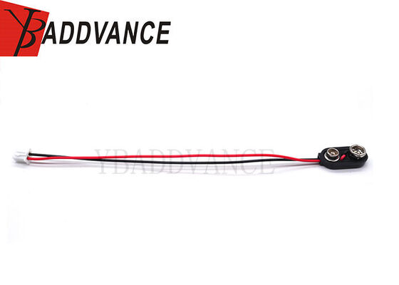 Custom 2 Pin PH2.0 Automotive 9v Battery Buckle Clip Holder Wire Harness Connector