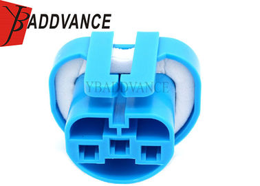 12048369 Blue Female 3 Way Headlight Bulb Connector For International Truck