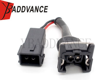 Wire Harness Fuel Injector Adapter Male Female EV1 OBD2 To OBD1 Black Color