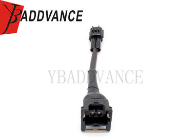 Black Color Auto Wiring Harness EV1 Female To Multec II Male For Nissan