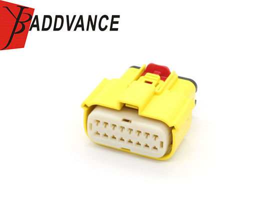 Waterproof 33472-1886 18 Pin Female Molex Connector Kit Yellow Color