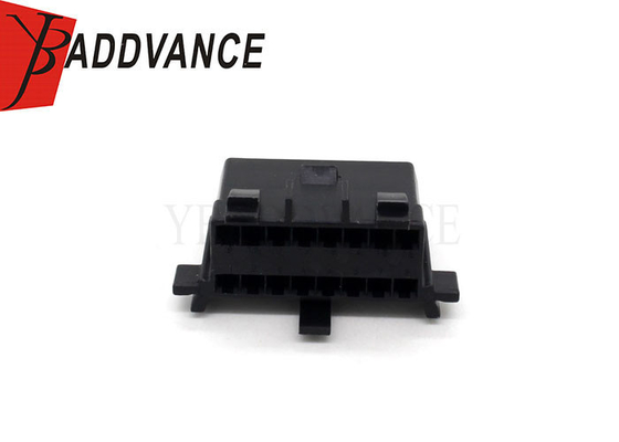 Original 16 Pin Female Auto Wire Harness Connector Black With Terminals
