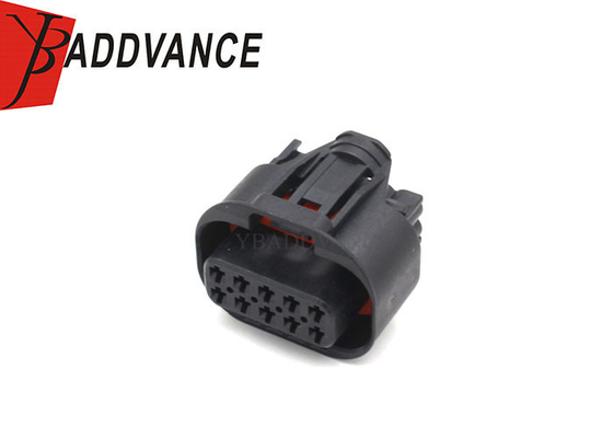 10 Pin Female Black PA66 GF35 Waterproof Automotive Connector Accept OEM