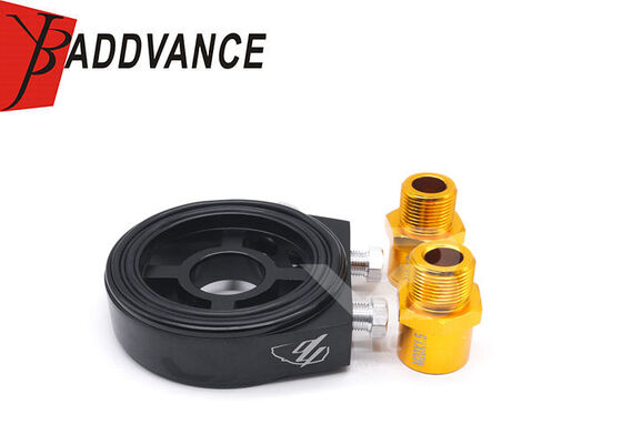 M20x1.5 3/4-16 UNF 10AN オイルフィルターサンドイッチプレート アダプタ ミツビシ EVO オイルクーラー用
